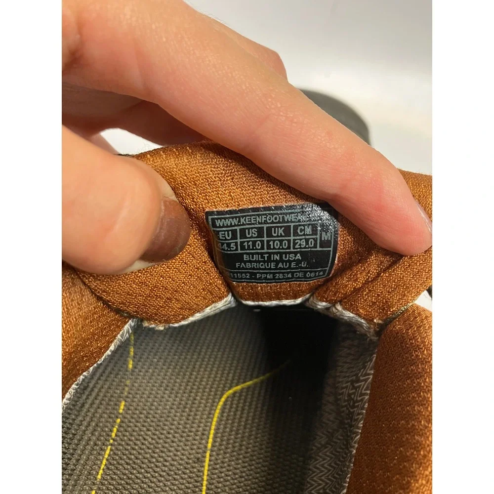 KEEN Durand Hiking Shoes Mens 11 Brown Good American Built Low Top Leather Trail